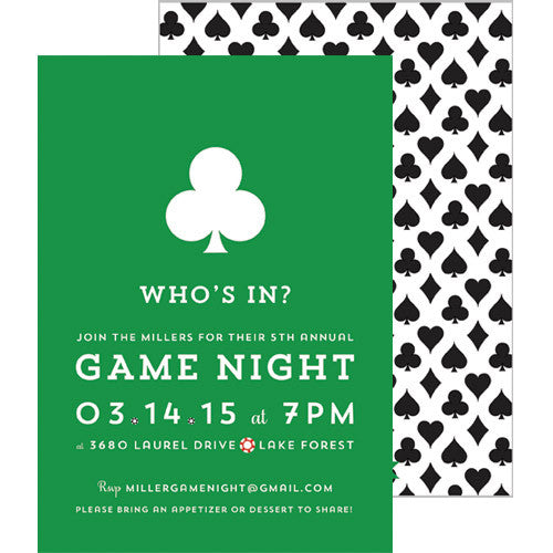 Party Invitations - Game Night
