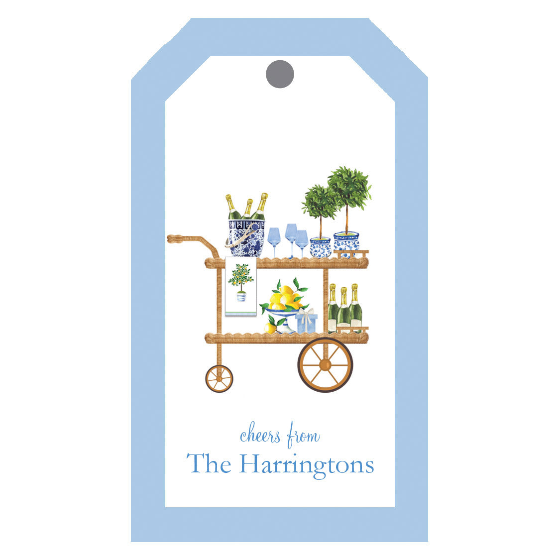 Bar Cart Personalized Gift Tags