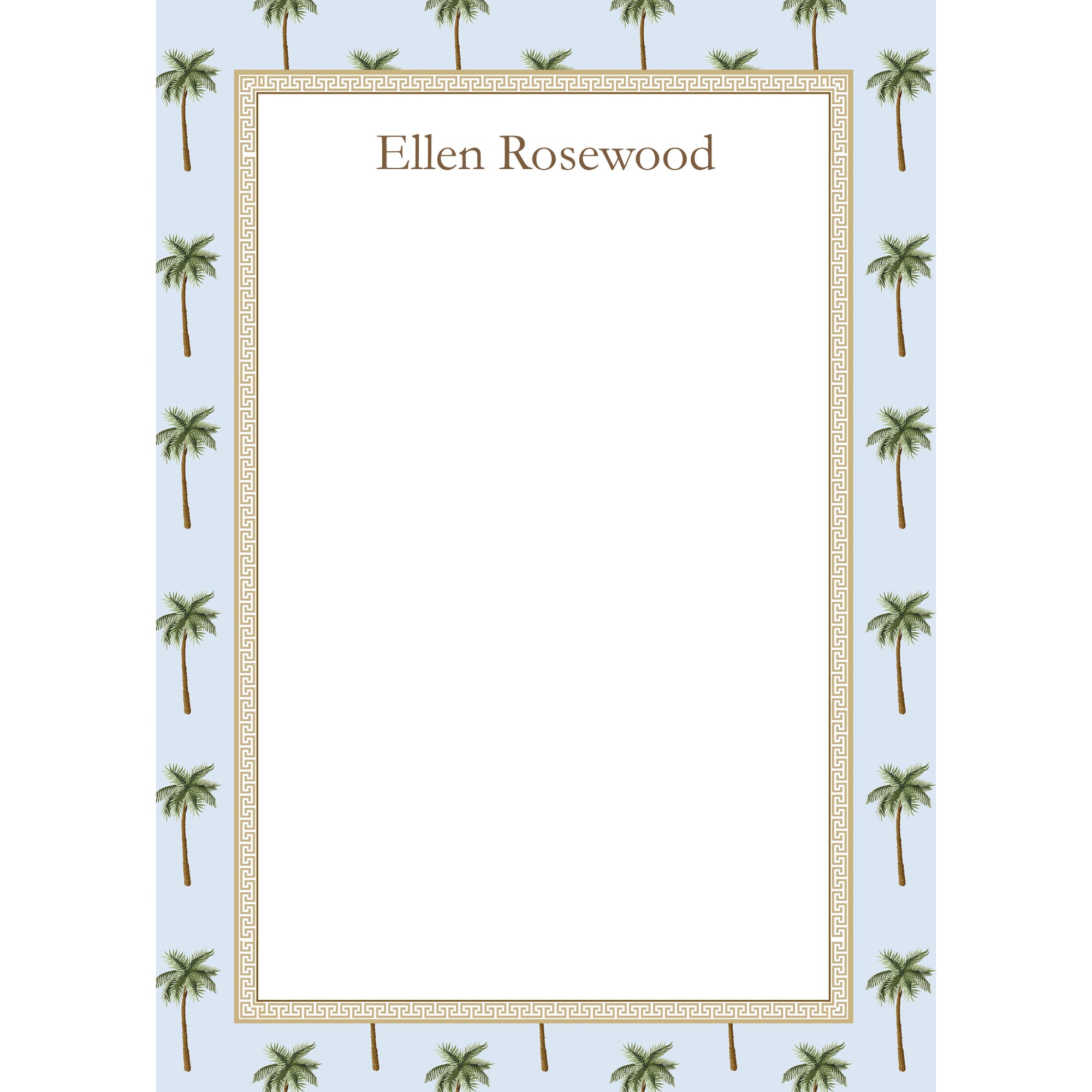 Palm Trees Personalized Notepad
