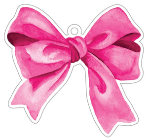 Stock Shoppe: Pink Bow Die-Cut Gift Tags