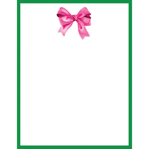 Stock Shoppe: 4x5 Pink Bow Notepad
