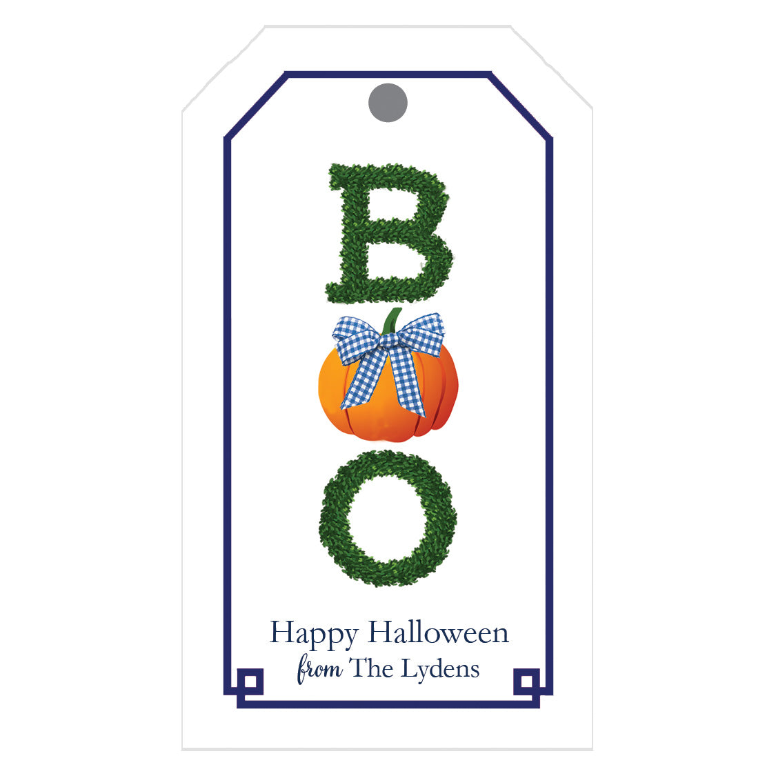 BOO Boxwood Personalized Gift Tags
