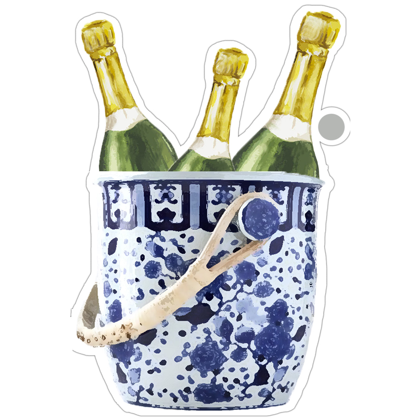 Stock Shoppe: Champagne Bucket Die-Cut Gift Tags