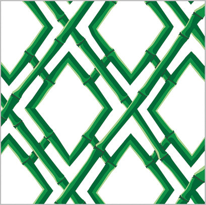 Bamboo Trellis Gift Wrap Sheets | Green