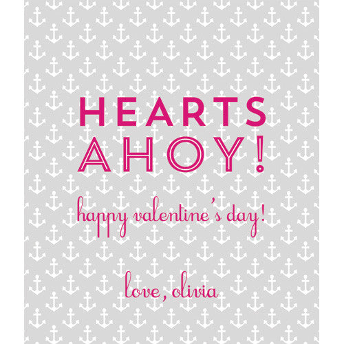 Grey Anchor "Hearts Ahoy!" Kids Valentines