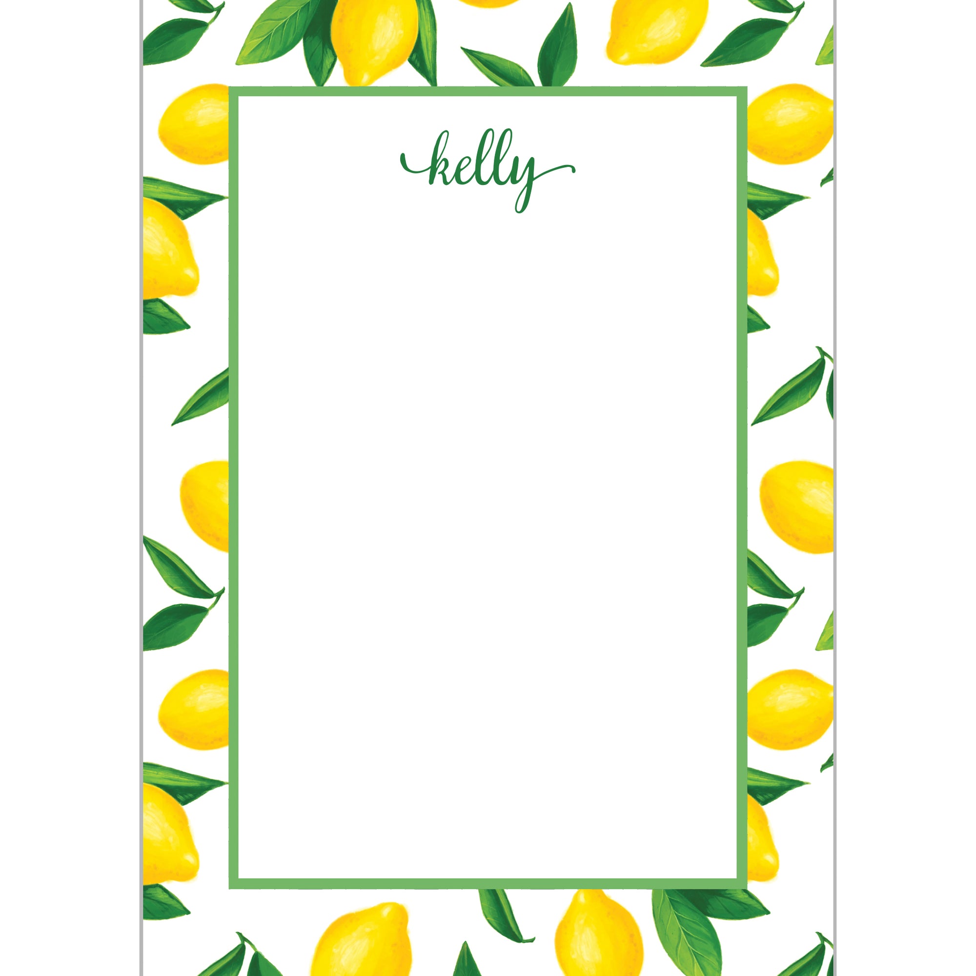 Lemons Personalized Notepad