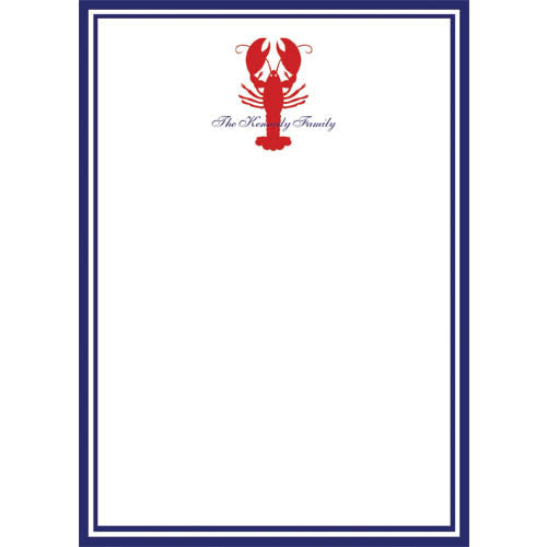 Lobster Personalized Notepad