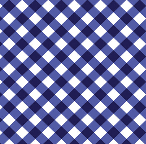 Gingham Check Gift Wrap Sheets | Navy Blue