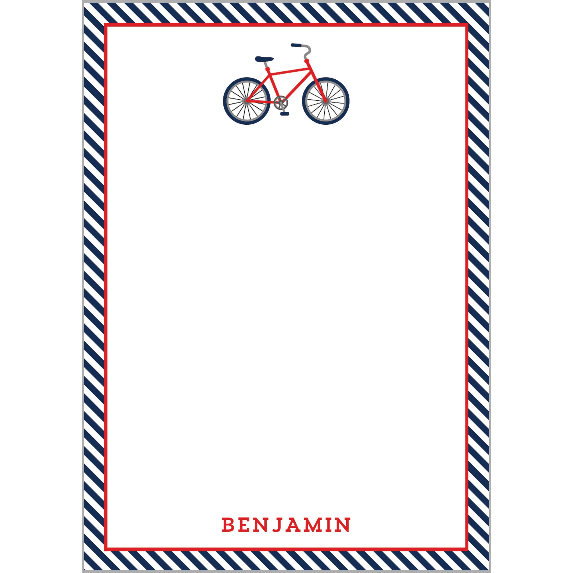 Kids Bicycle Personalized Notepad