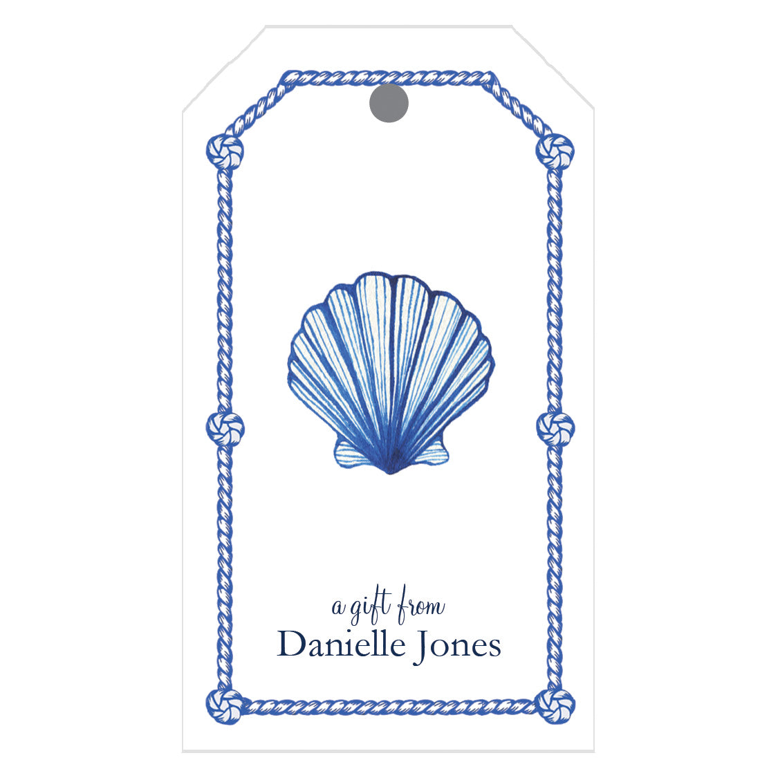 Sea Shell Personalized Gift Tags