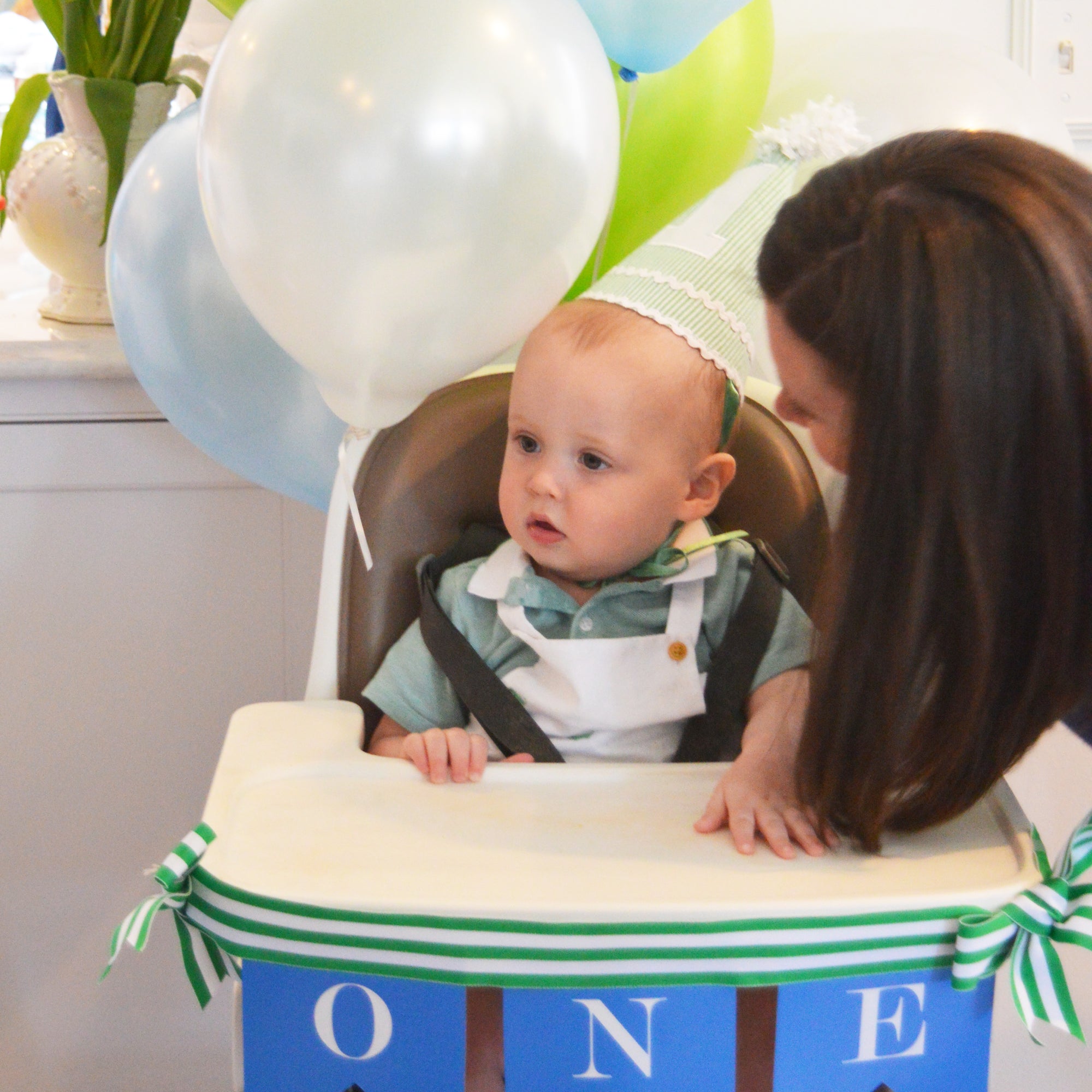 Patrick turns One!  Preppy Green Alligator Party