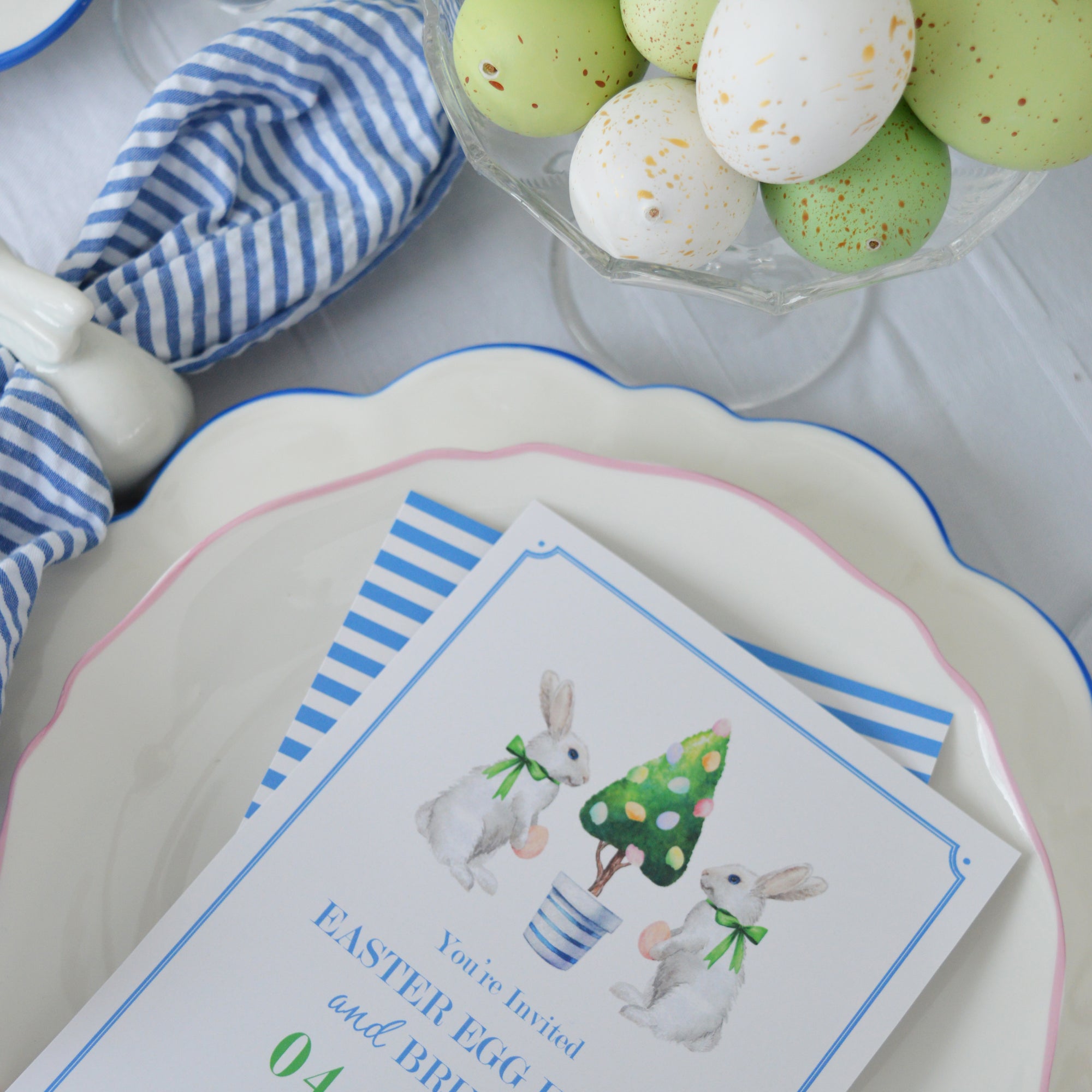 Easter Bunny Brunch Tablesetting Ideas