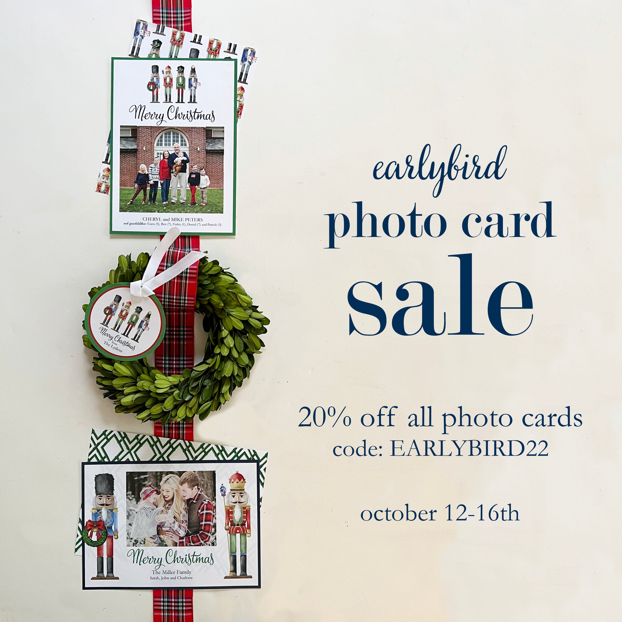 Earlybird Holiday Photo Card Sale