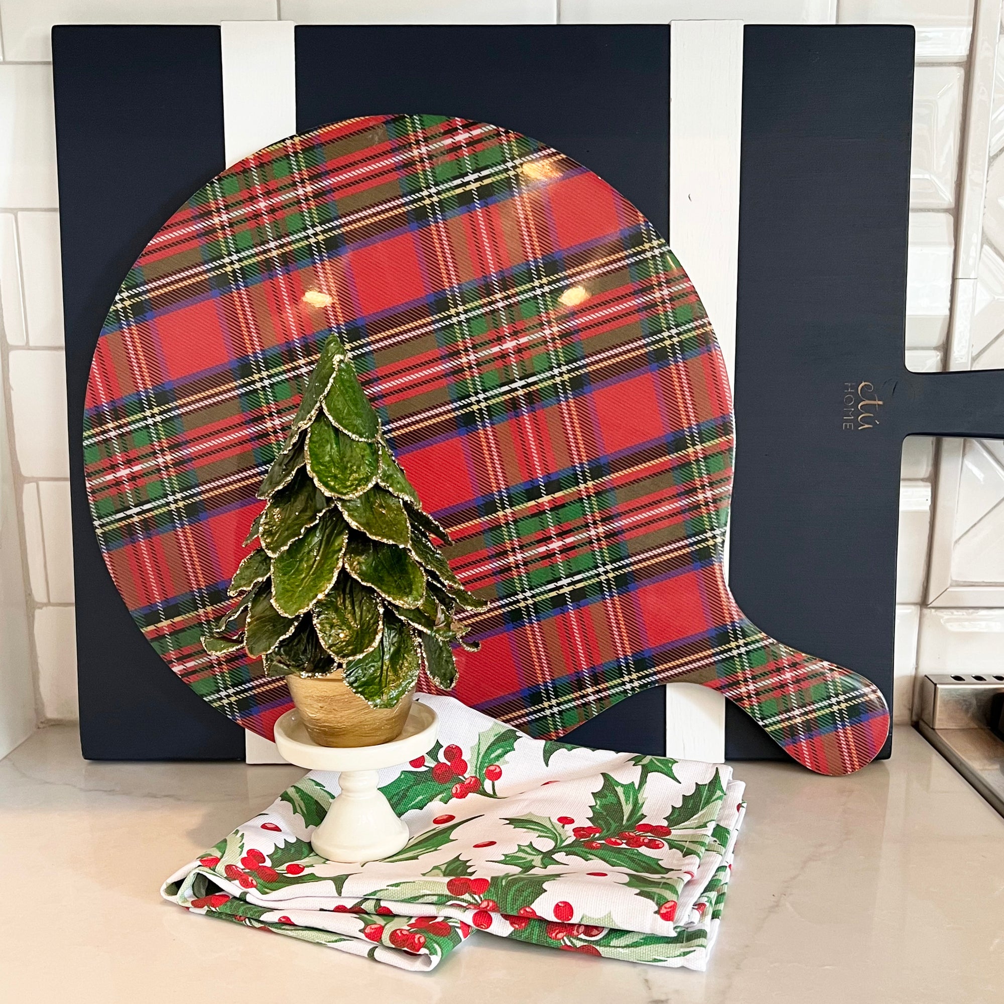 Tartan Plaid Charcuterie Board