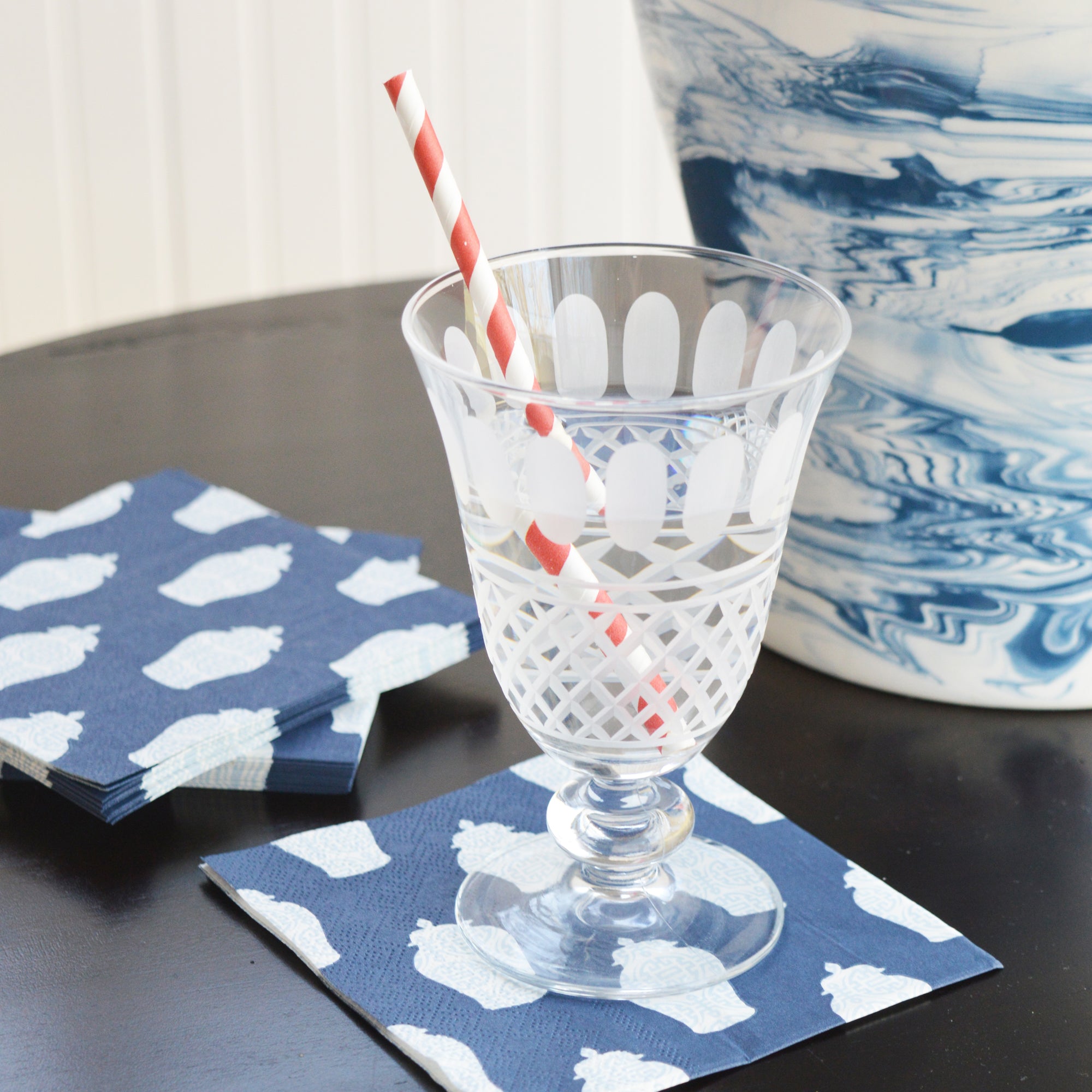 WH Hostess x Toss Designs Ginger Jar Cocktail Napkins
