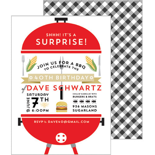 Party Invitations - BBQ Party