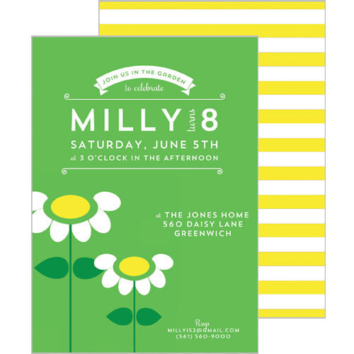 Kids Party Invitations | Daisy | More Colors