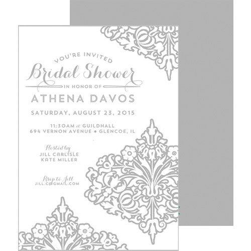 Bridal Shower Invitations - Damask