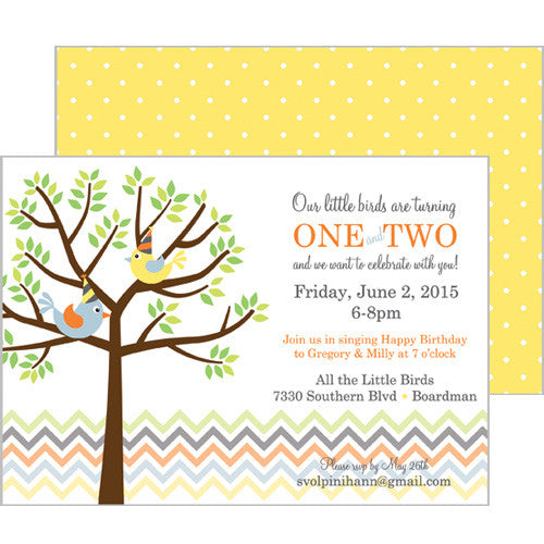 Kids Party Invitations | Little Birds