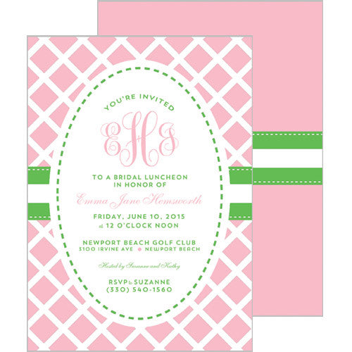 Party Invitations - Modern Lattice