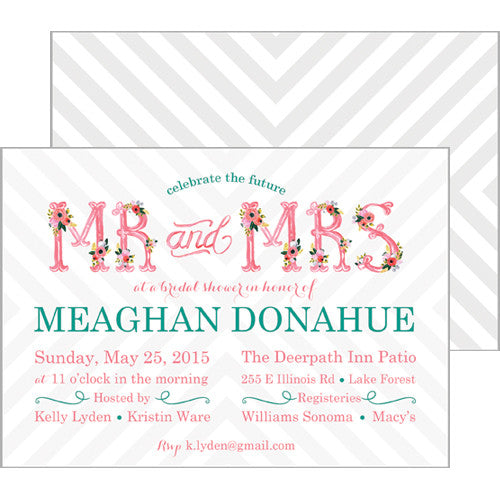 Bridal Shower Invitations - Mr. and Mrs. Invitation
