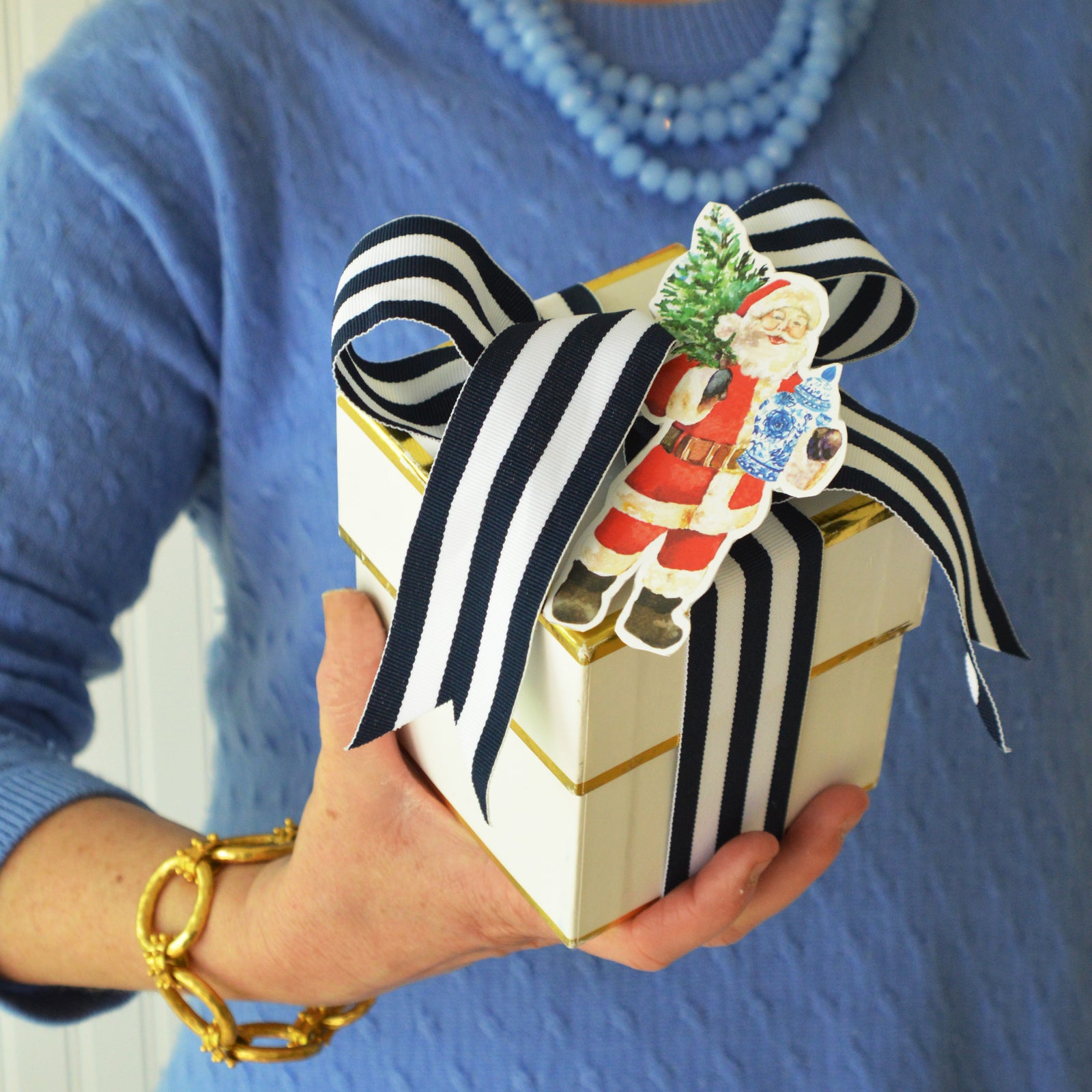 SANTA with GINGER JAR