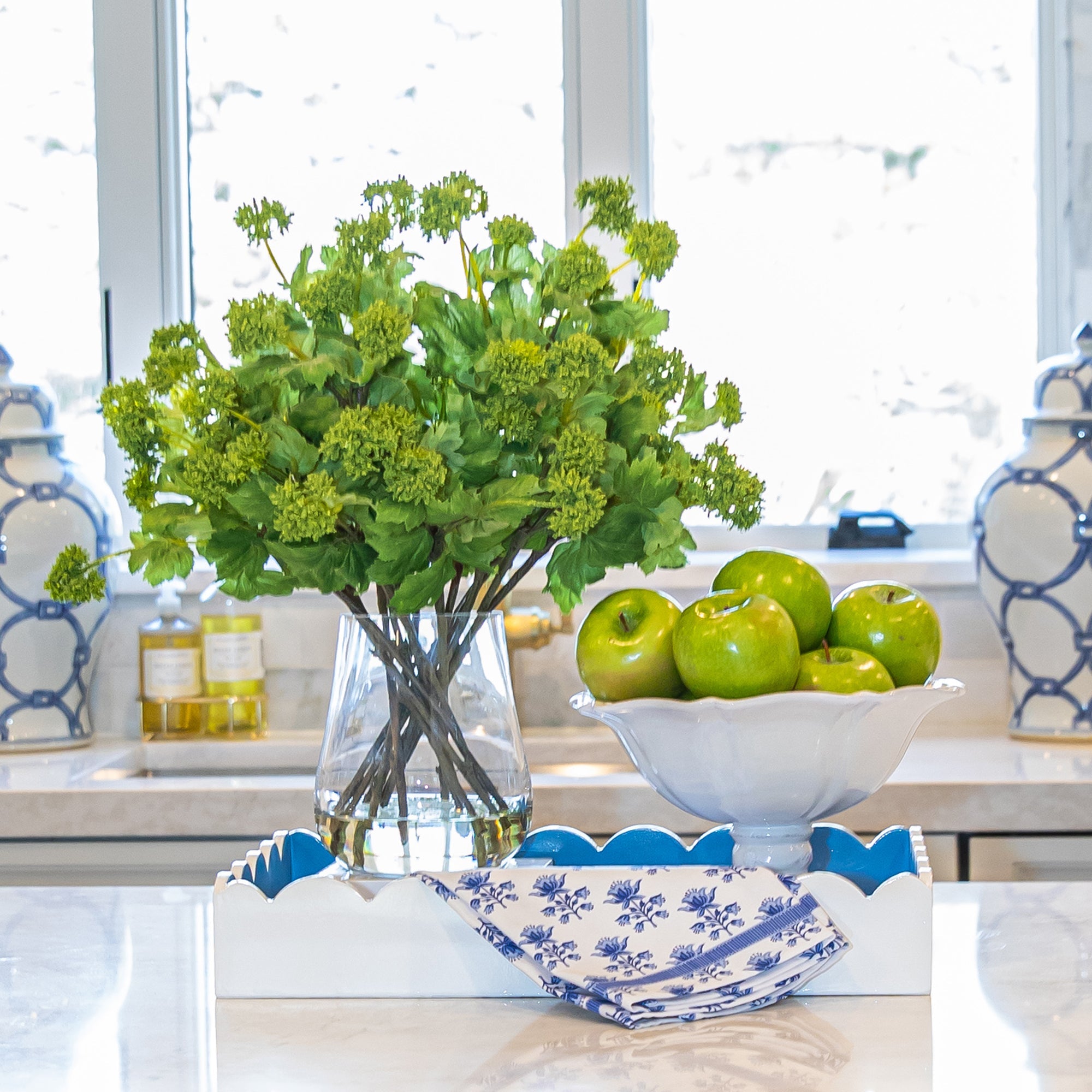 BLUE AND WHITE KITCHEN
