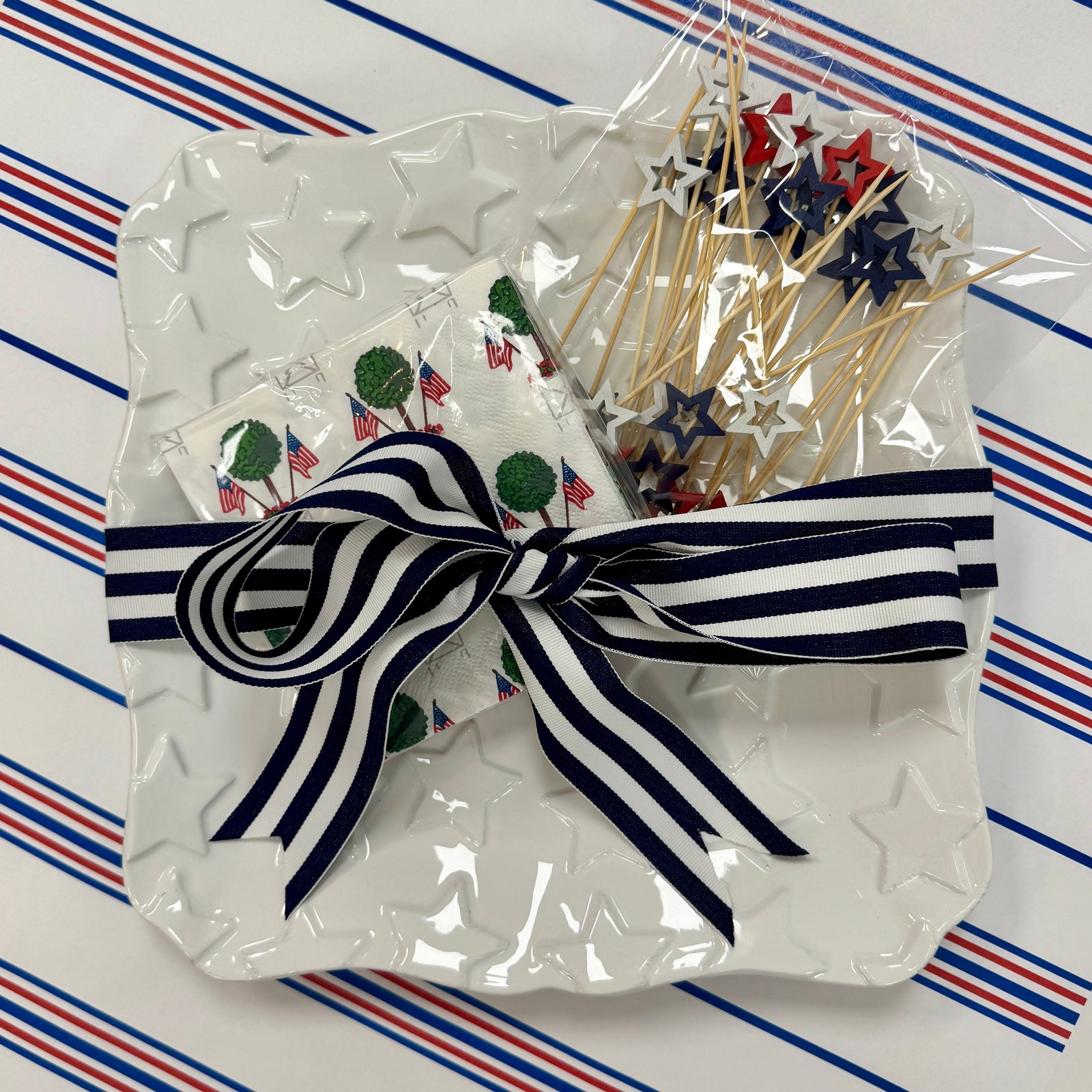 Patriotic Topiary Platter Bundle