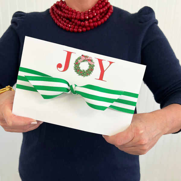 JOY Holly Wreath Slab Notepad