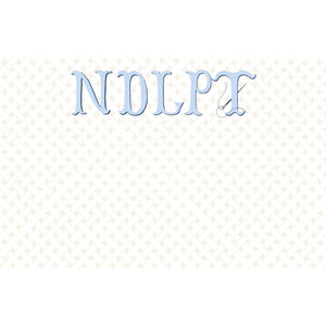 Stock Shoppe: 8.5x5.5 NDLPT (Needlepoint) Slab Notepad