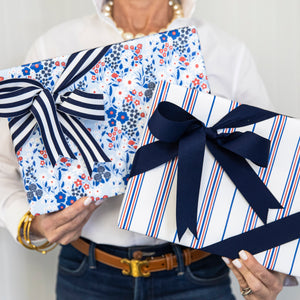Continuous Roll Gift Wrap | Americana Stripe