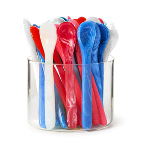 Red, White and Blue Mini Serving Spoons | Set of 3