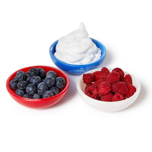 Red, White and Blue Tidbit Bowls | Set of 3