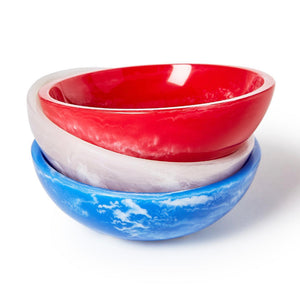Red, White and Blue Tidbit Bowls | Set of 3