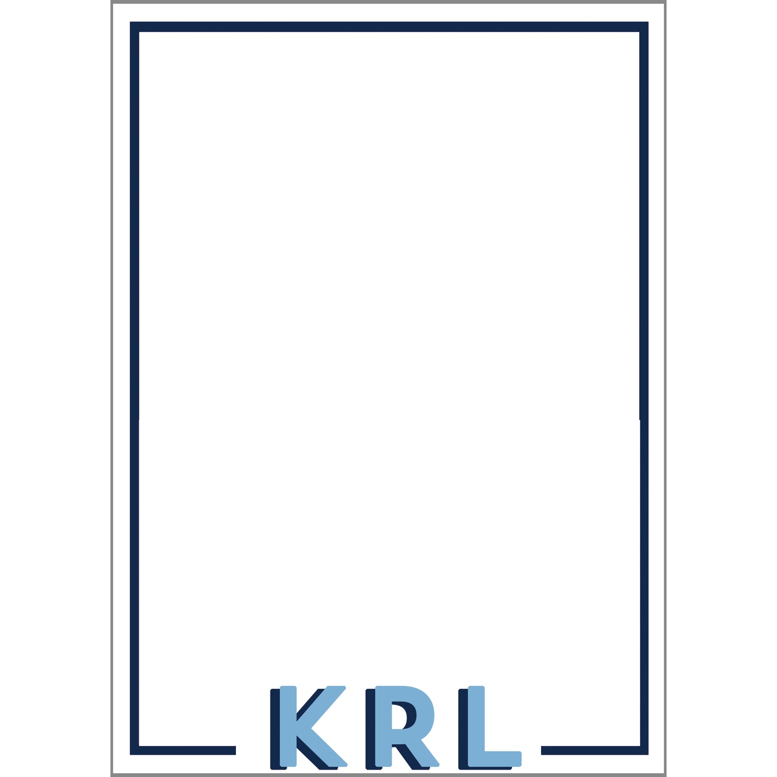 Graduation Stacked Initials Personalized Notepad - More Color Options