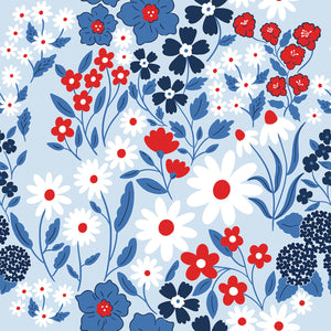 Continuous Roll Gift Wrap | Americana Floral