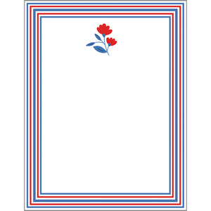 Stock Shoppe: 4x5 Americana Flower Notepad
