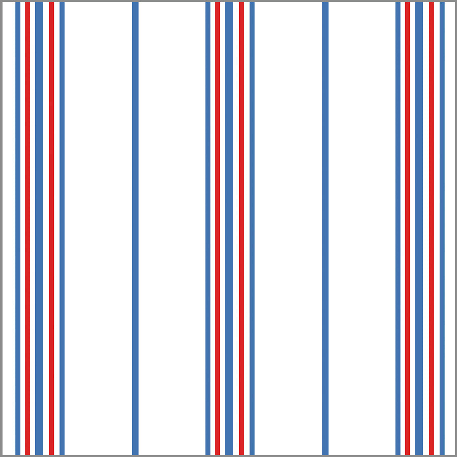 In Stock Continuous Roll Gift Wrap | Americana Stripe