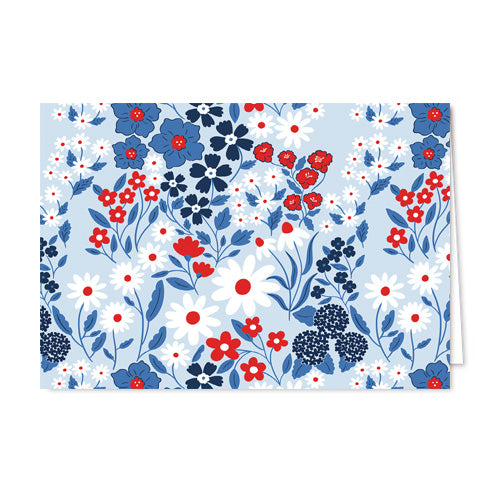In Stock Folded Notecard Set of 10 | Americana Floral