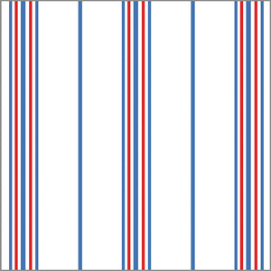 Continuous Roll Gift Wrap | Americana Stripe