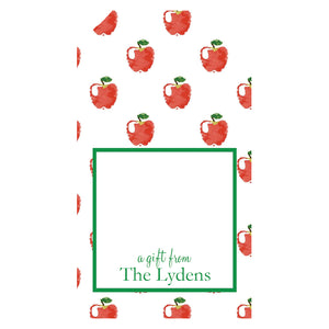 Preppy Apple Personalized Gift Tags