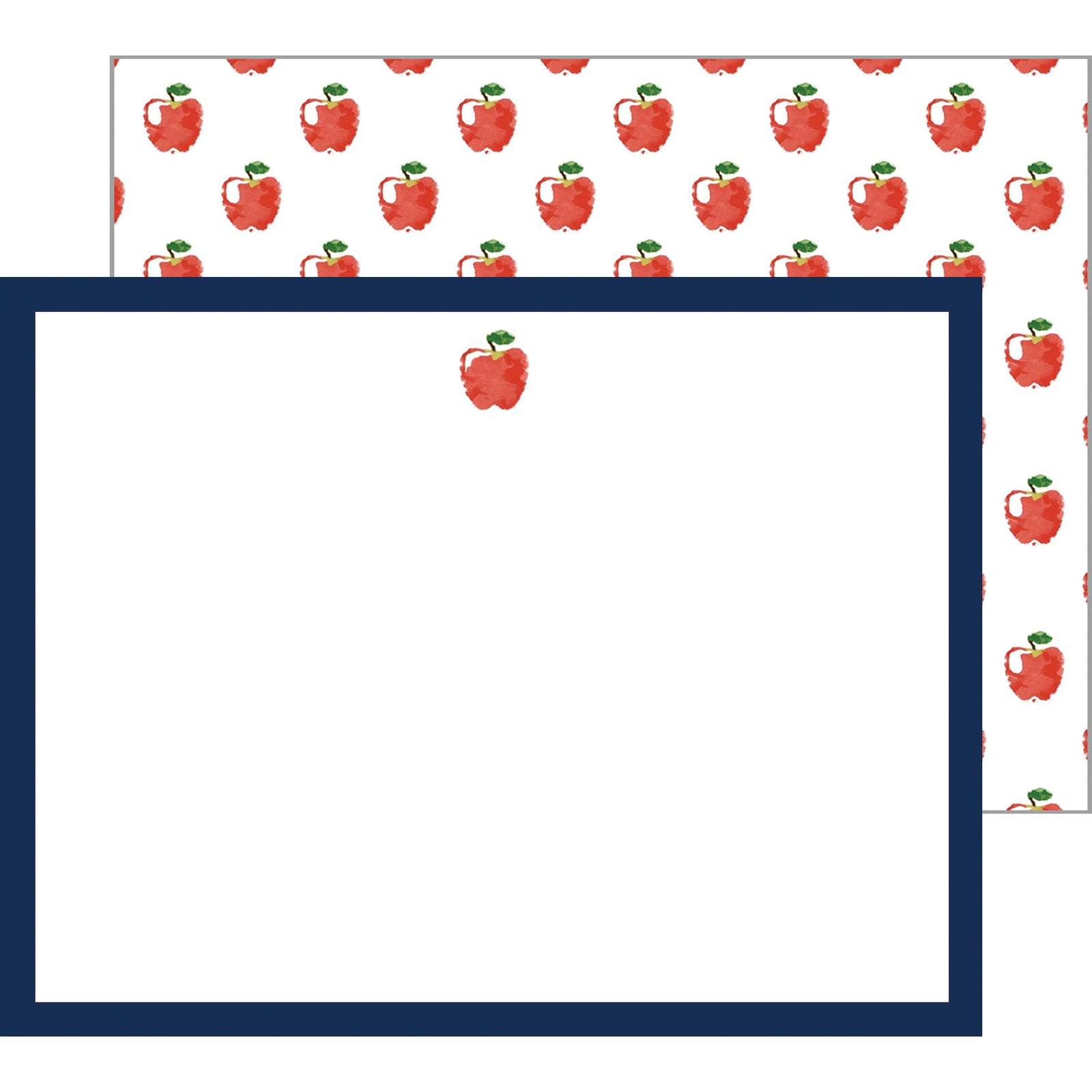 In Stock Flat Notecard Set of 10 | Apples