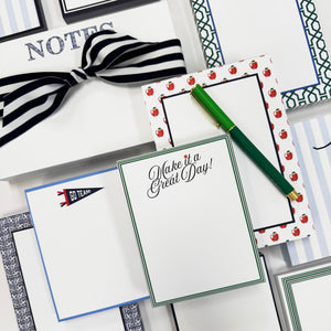 Stock Shoppe: 5x7 Preppy Apples Notepad