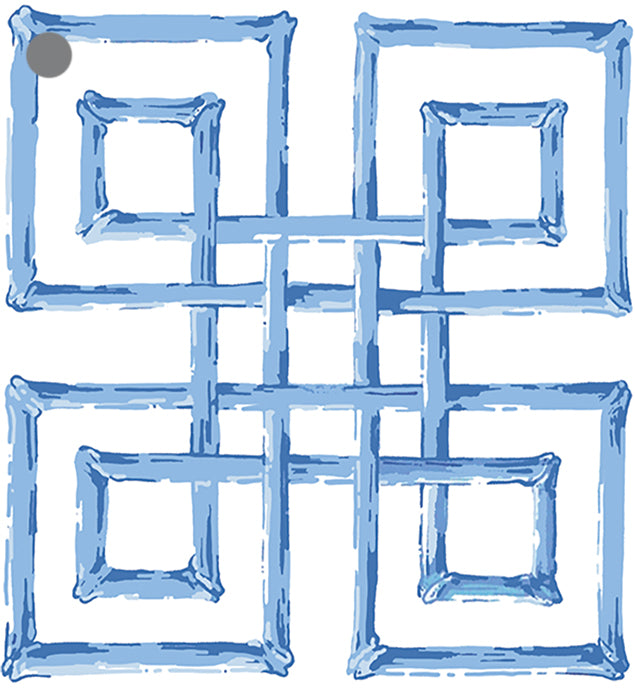 Stock Shoppe: Bamboo Fret Sqaure Gift Tags |  Blue