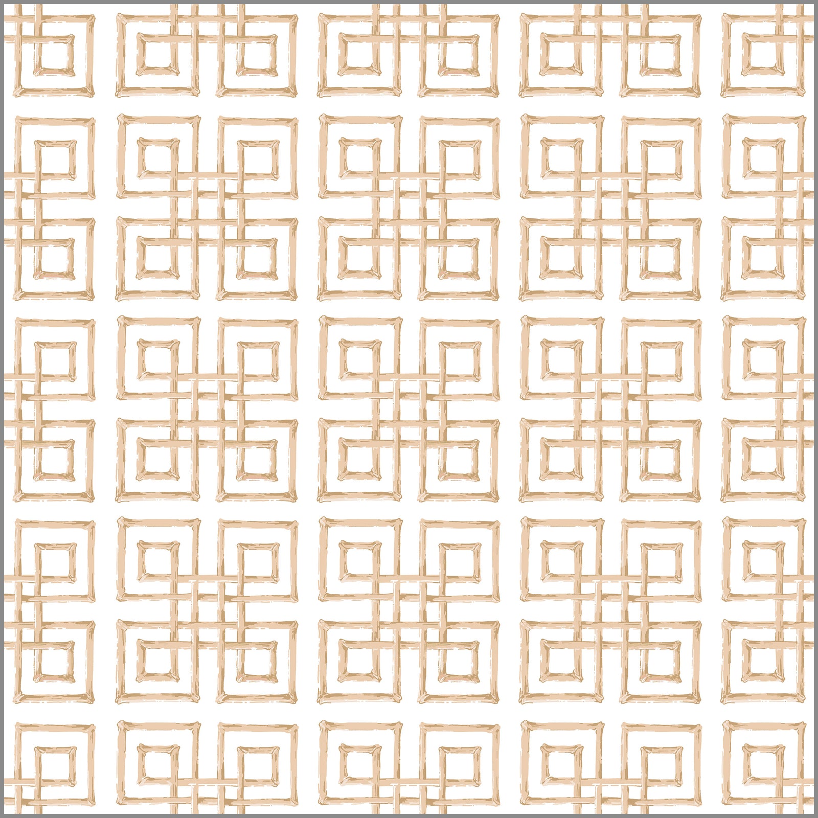 In Stock Continuous Roll Gift Wrap | Bamboo Fret | Tan