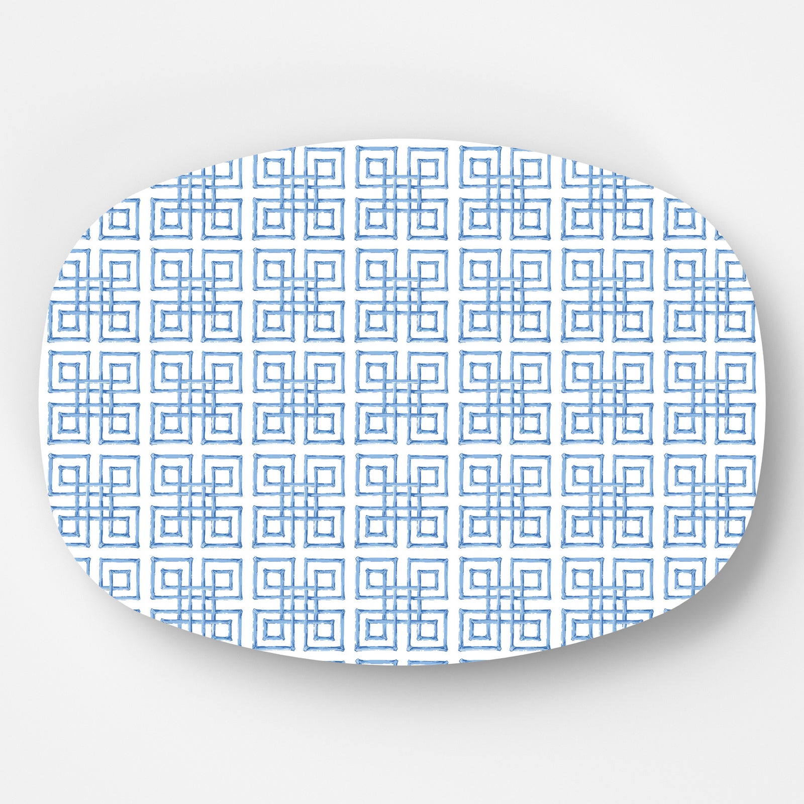 In Stock WH Serving Platter | Bamboo Fret | Blue