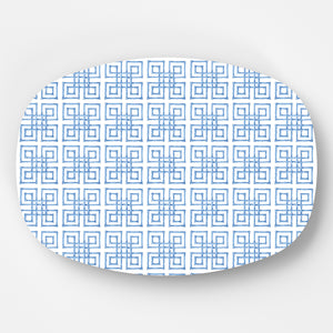 WH Serving Platter | Blue Bamboo Fret (Personalized Option)