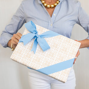 Continuous Roll Gift Wrap | Tan Bamboo Fret