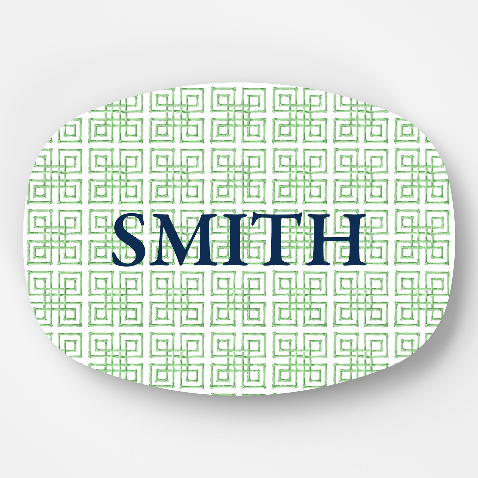 WH Serving Platter | Green Bamboo Fret (Personalized Option)