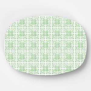 WH Serving Platter | Green Bamboo Fret (Personalized Option)